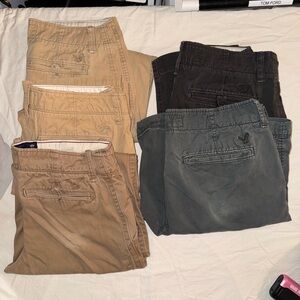 Men’s American Eagle Original Straight Fit Khaki Pants 30x30